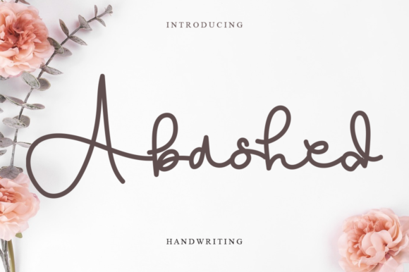Abashed: A Dainty Handwritten Font for Web Design