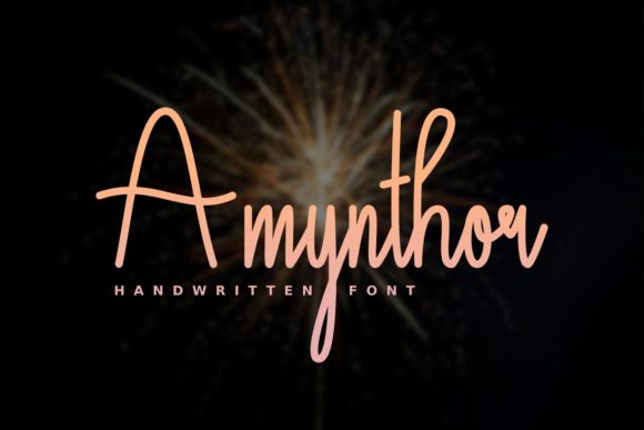 Amynthor: A Handwritten Font for Modern Web Design