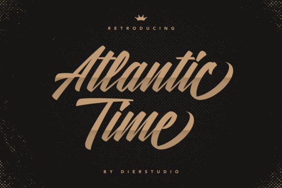 Atlantic Time: A Romantic Handwritten Font for Web Design