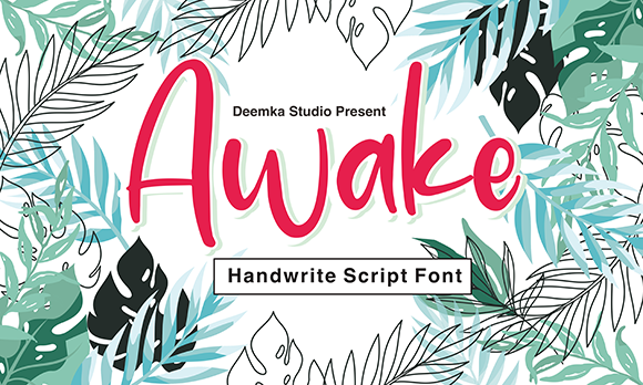 Awake: A Handwritten Font for Modern Editorial Design