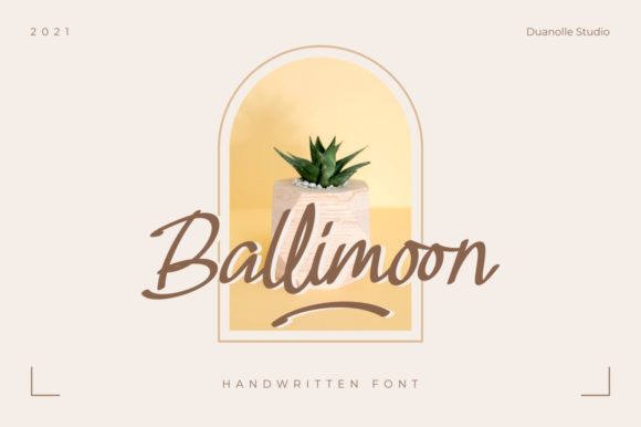 Ballimoon: A Refined Script Font for Modern Branding
