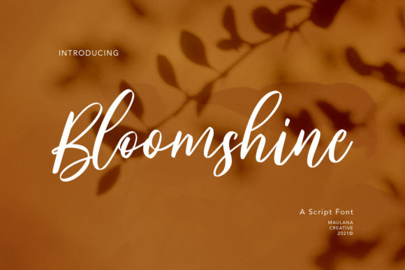 Bloomshine: A Handwritten Font for Elegant Branding