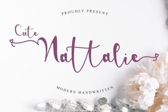 Cute Nattalie: A Romantic Script Typeface for Editorial Design
