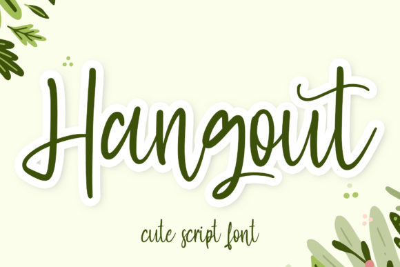 Hangout: A Handwritten Font for Small Business Branding