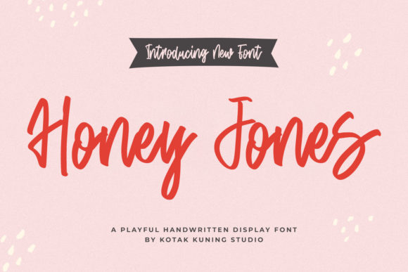 Honey Jones: A Natural Handwritten Font for Makers