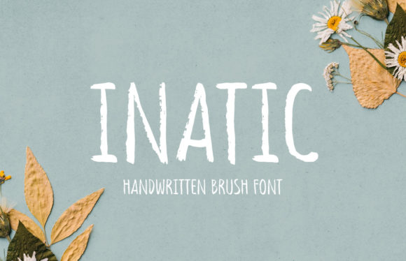 Inatic: A Cute Brushed Handwritten Font for Crafters