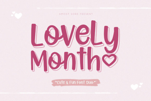 Lovely Month: A Handwritten Font for Editorial Design