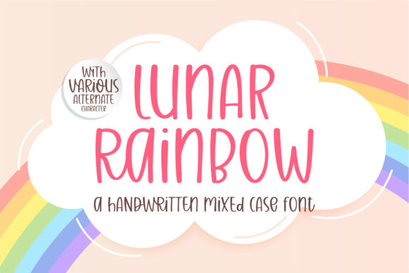 Lunar Rainbow: A Refined Script Font for Digital Elegance