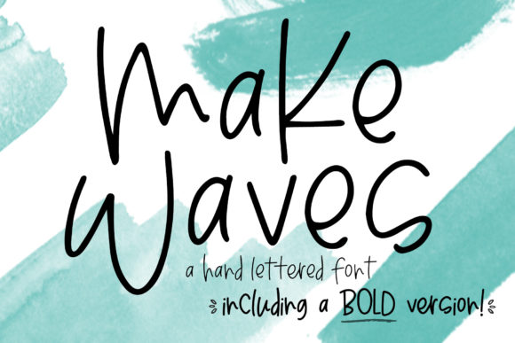 Make Waves: A Quirky Handwritten Font for Web Design