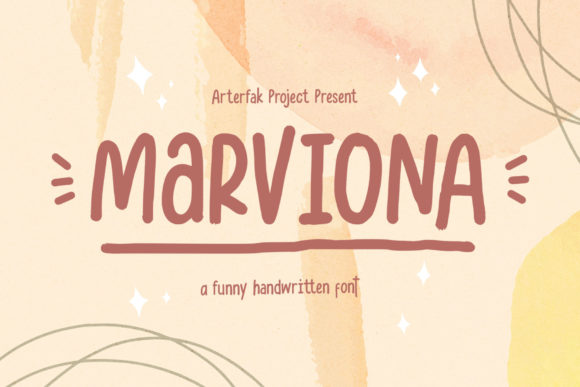 Marviona: A Charming Handwritten Font for Crafters