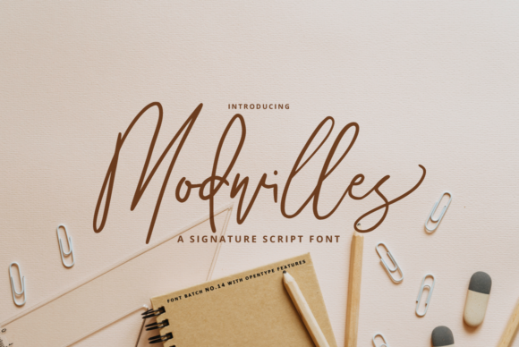 Modwilles: A Modern Script Font for Elegant Branding