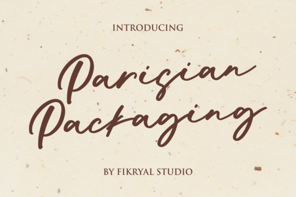 Parisian Packaging: A Script Font for Bold Campaigns
