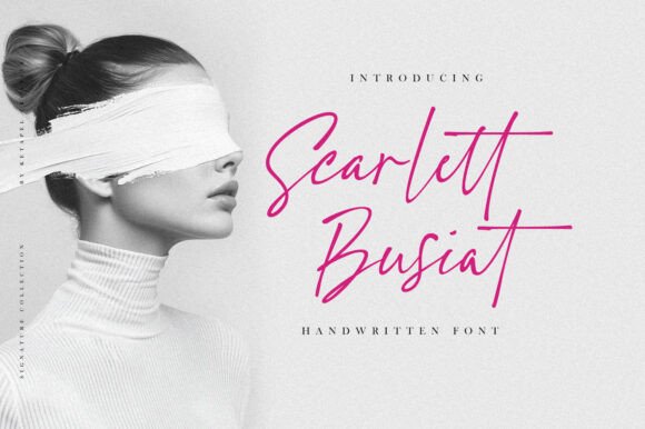 Scarlett Busiat: A Premium Handwritten Font for Web Design