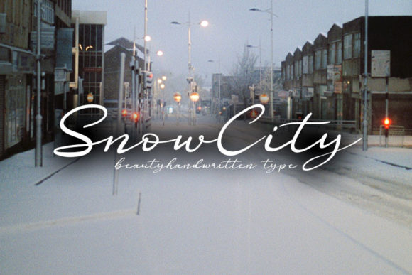 Snow City: A Romantic Handwritten Font for Makers