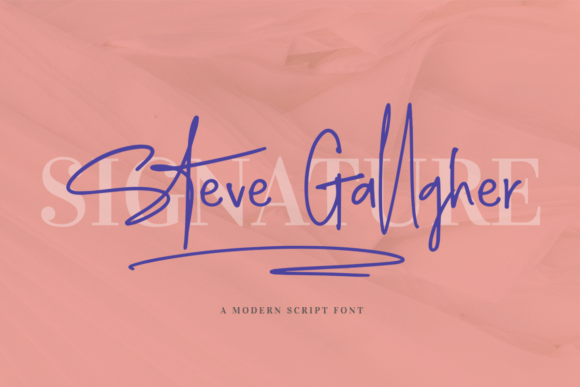 Steve Gallagher: A Playful Script Font for Web Design