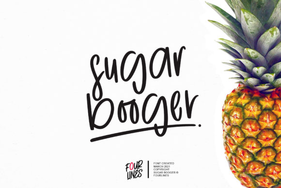Sugar Booger: A Warm Handwritten Font for Editorial Design