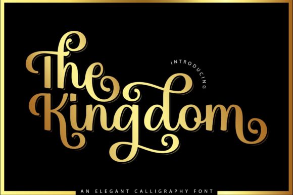 The Kingdom Font: Elegant Script for Editorial Design