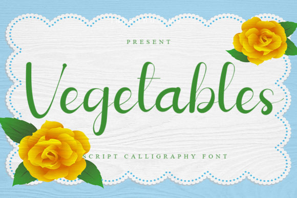 Vegetables: A Refined Script Font for Makers